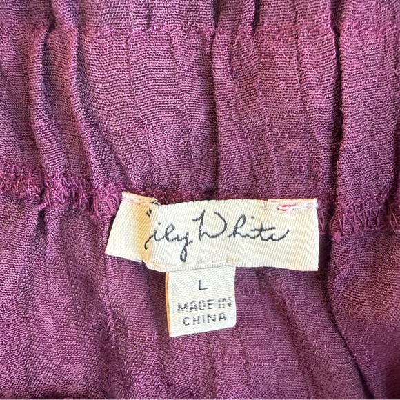 Lily White Mauve Off-Shoulder Blouse - Picture 3 of 6